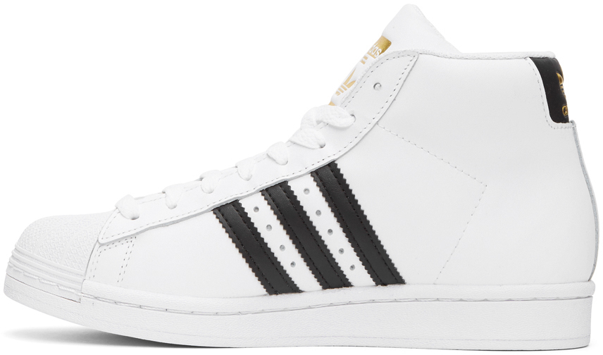 adidas pro model high top white