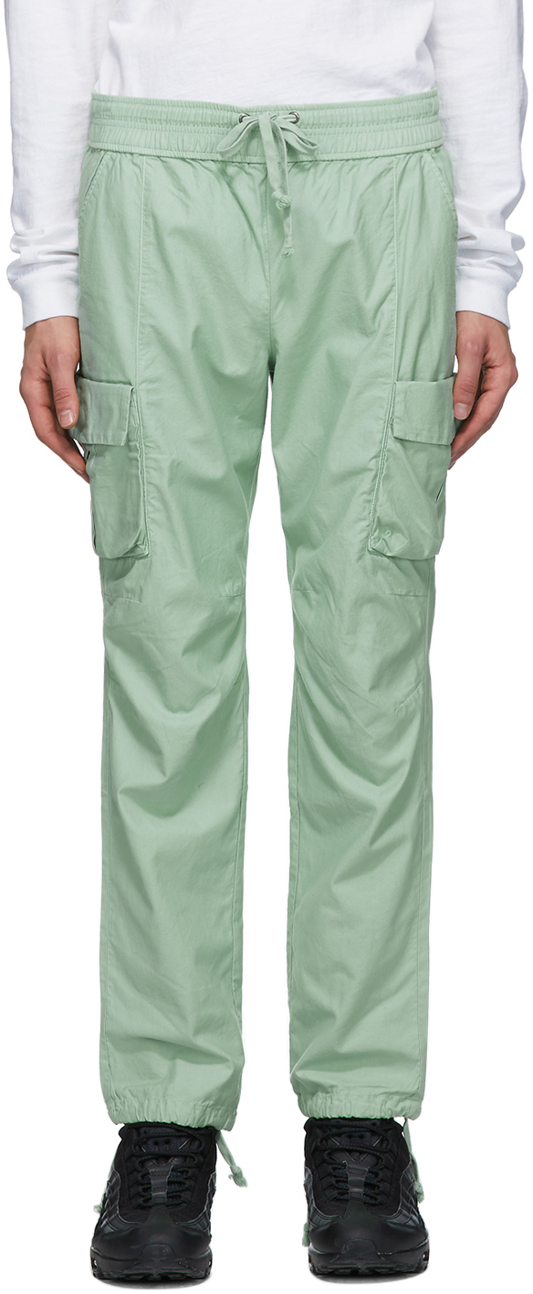John Elliott: Green Cotton Cargo Pants | SSENSE