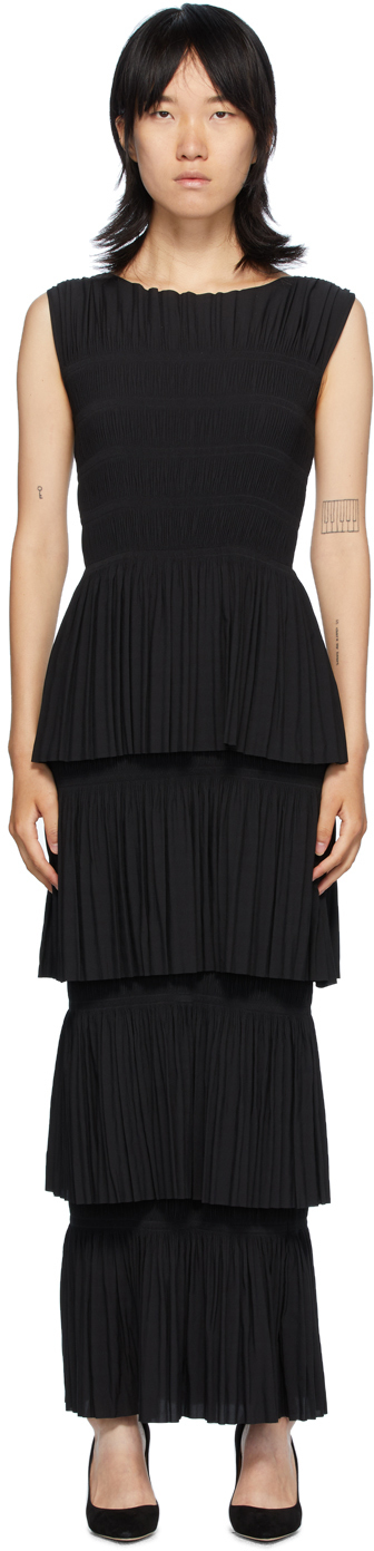 TOTEME: Black Aramon Dress | SSENSE