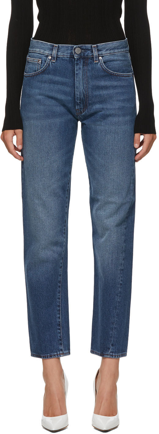 Mos mesterværk bestemt TOTEME: Blue Washed Original Jeans | SSENSE