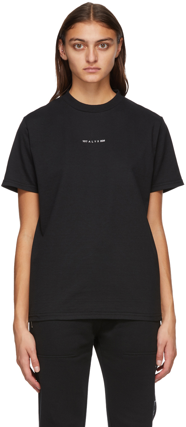1017 ALYX 9SM: Black Visual Logo T-Shirt | SSENSE