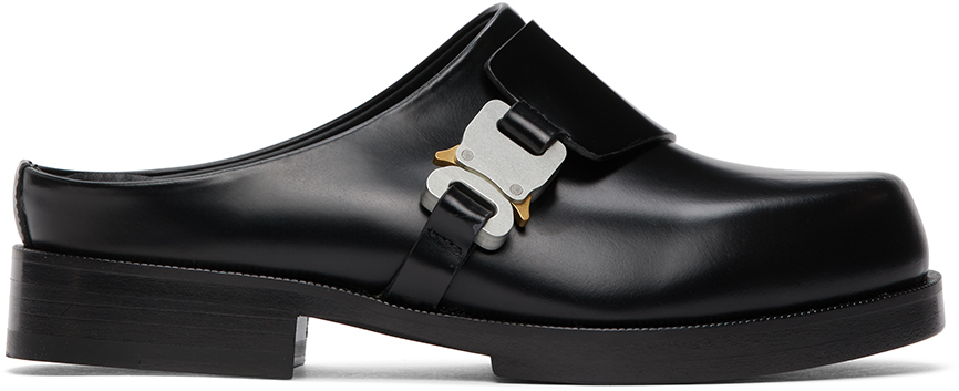 1017 ALYX 9SM: Black Formal Clog Loafers | SSENSE Canada