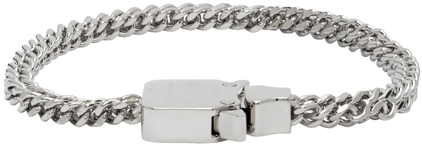 1017 ALYX 9SM: Silver Mini Cubix Chain Bracelet | SSENSE Canada