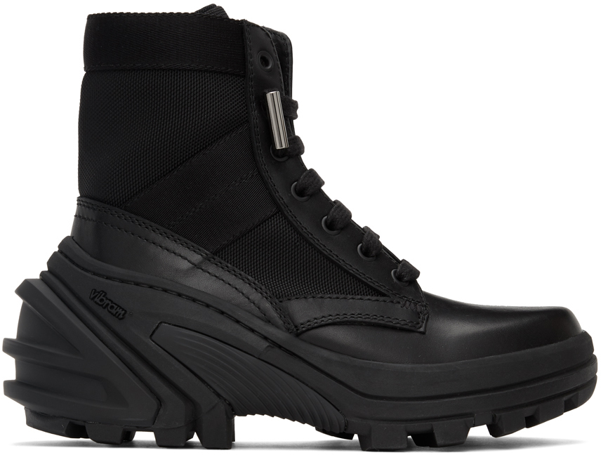 1017 ALYX 9SM Black Fuoripista Lace Up Boots 202776M255085