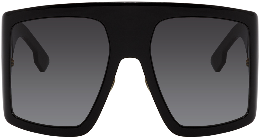 Dior: Black DiorSoLight1 Sunglasses 