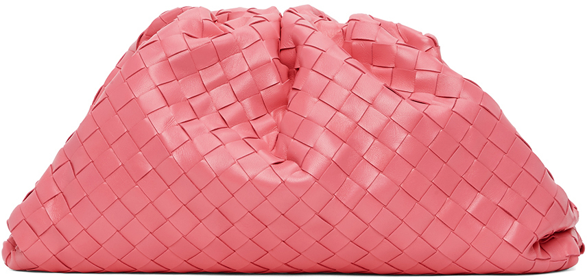 Bottega Veneta Pink Intrecciato 'The Pouch' Clutch
