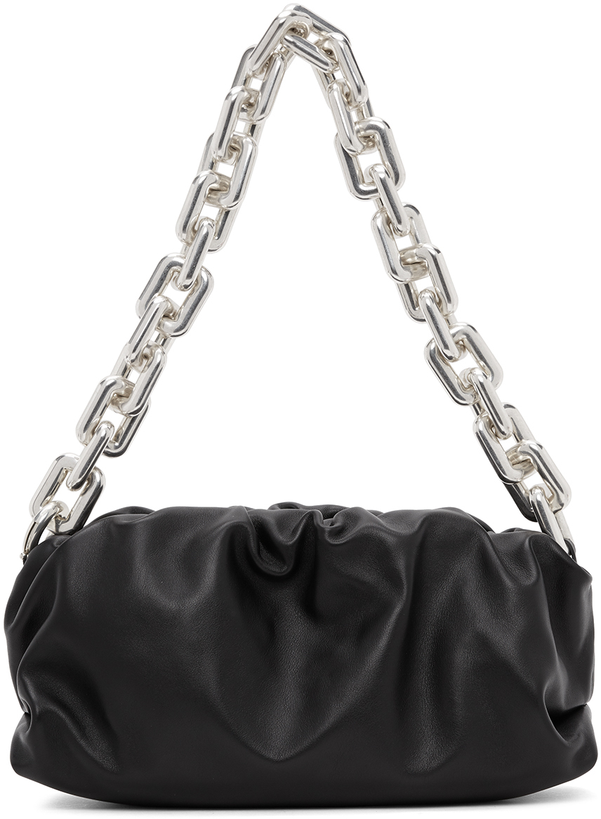Bottega Veneta Black 'The Chain Pouch' Clutch
