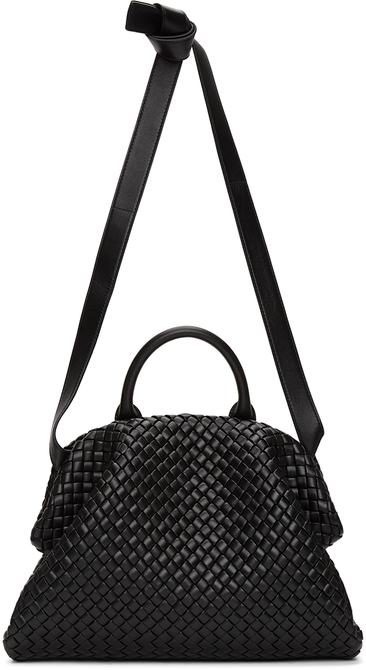 Bottega Veneta Black Intrecciato The Handle Bag 202798F046410