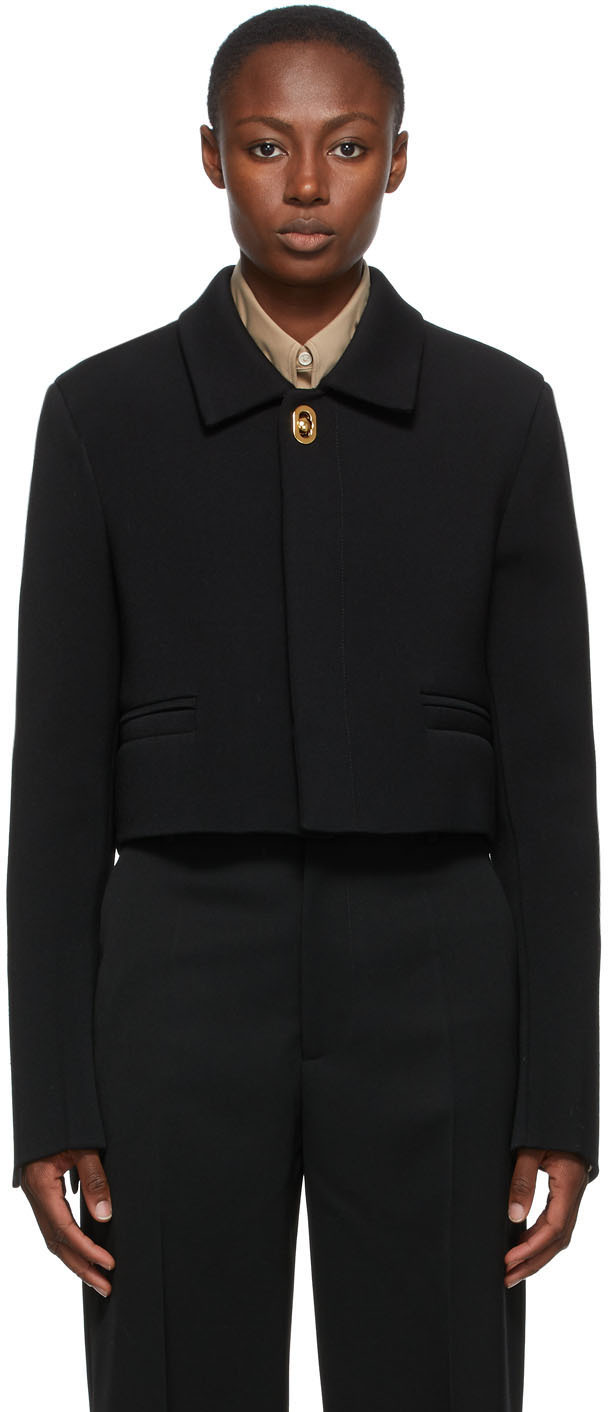 black wooly jacket