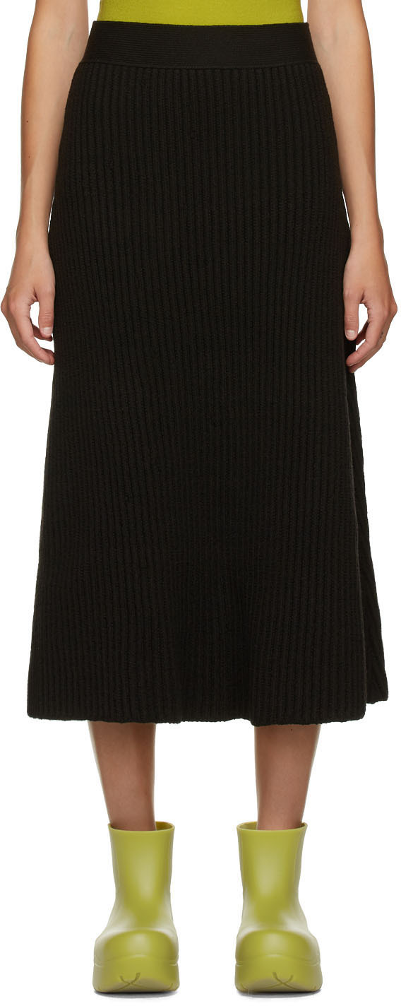 BOTTEGA VENETA ひざ丈スカート -(XL位) 4103924E0022 BOTTEGA VENETA ボッテガヴェネタ レディース ひざ丈スカート