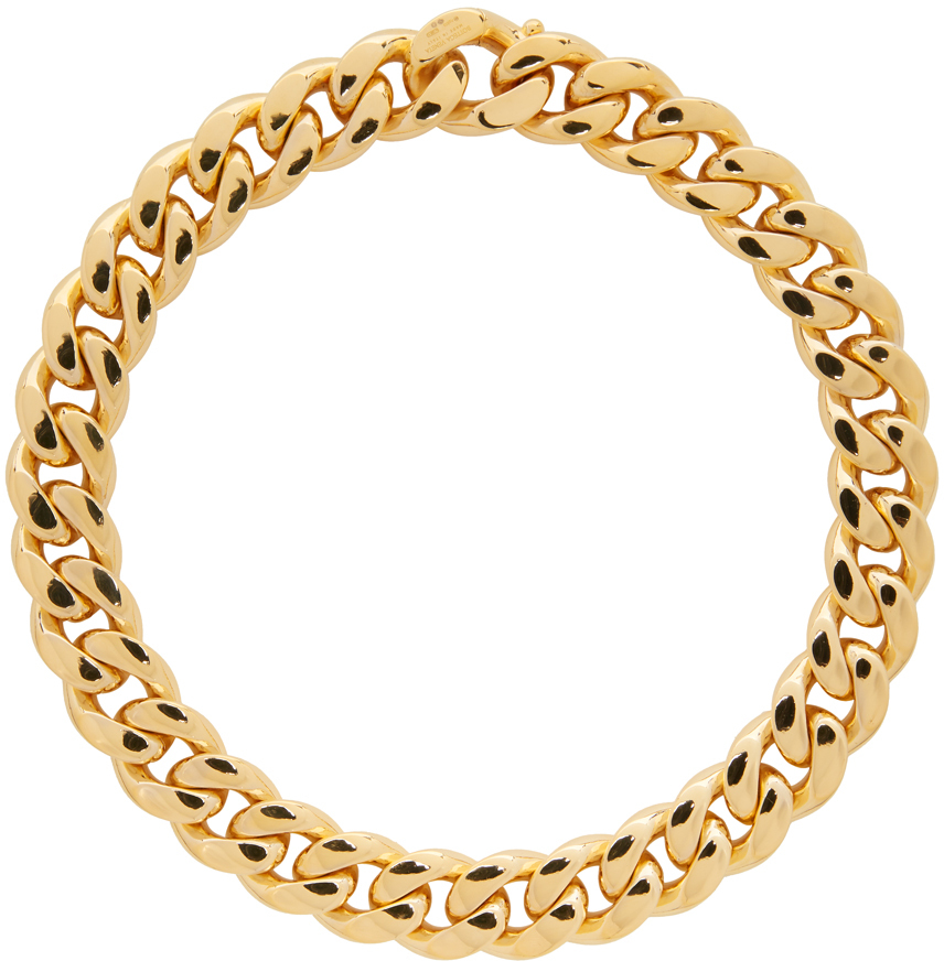 Bottega Veneta Gold Curb Chain Necklace