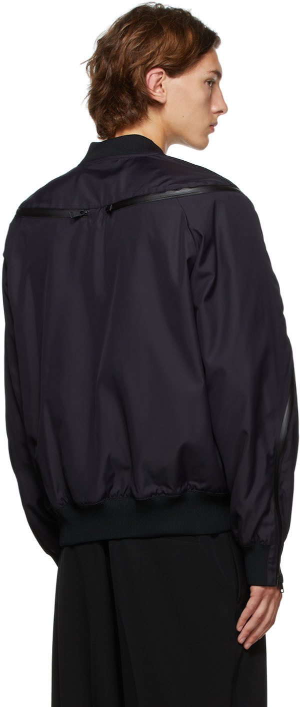 black canvas bomber jacket