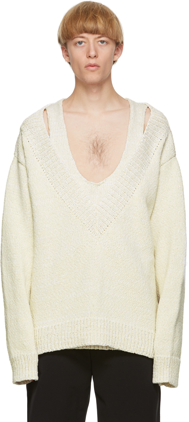 off white knitted jumper