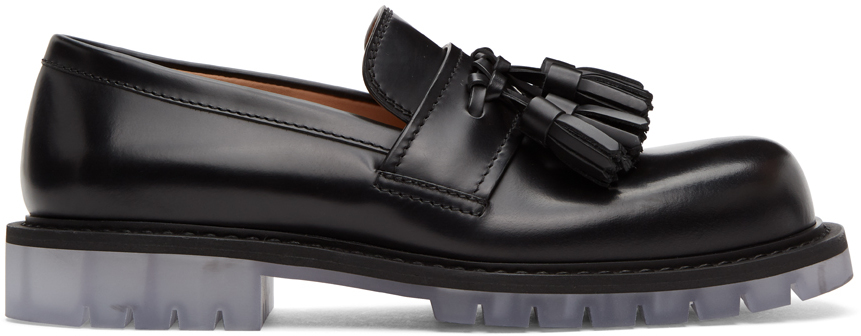 Bottega Veneta: Black Tassel Loafers | SSENSE