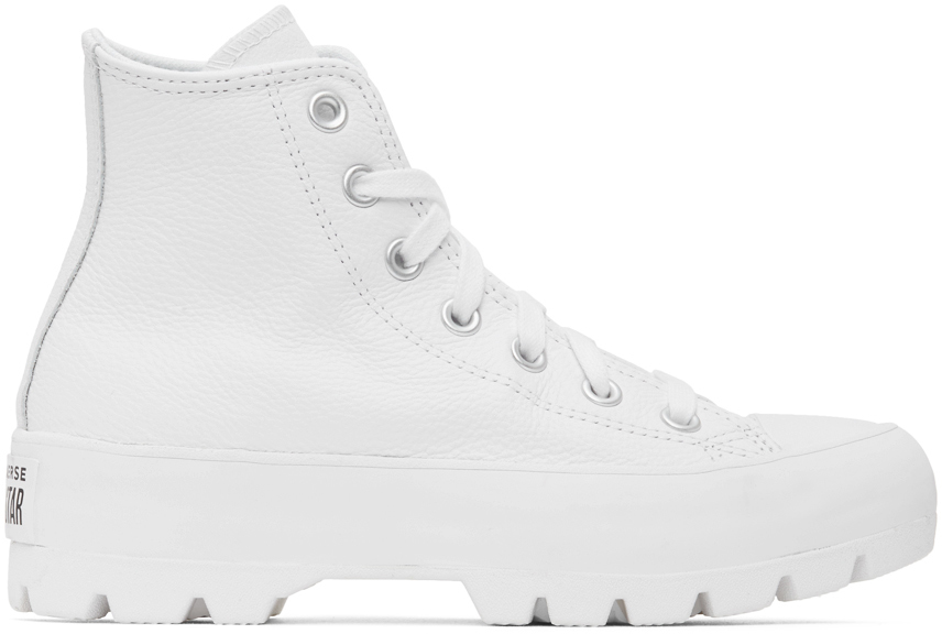 Converse: White Chuck Lugged High Sneakers | SSENSE Canada