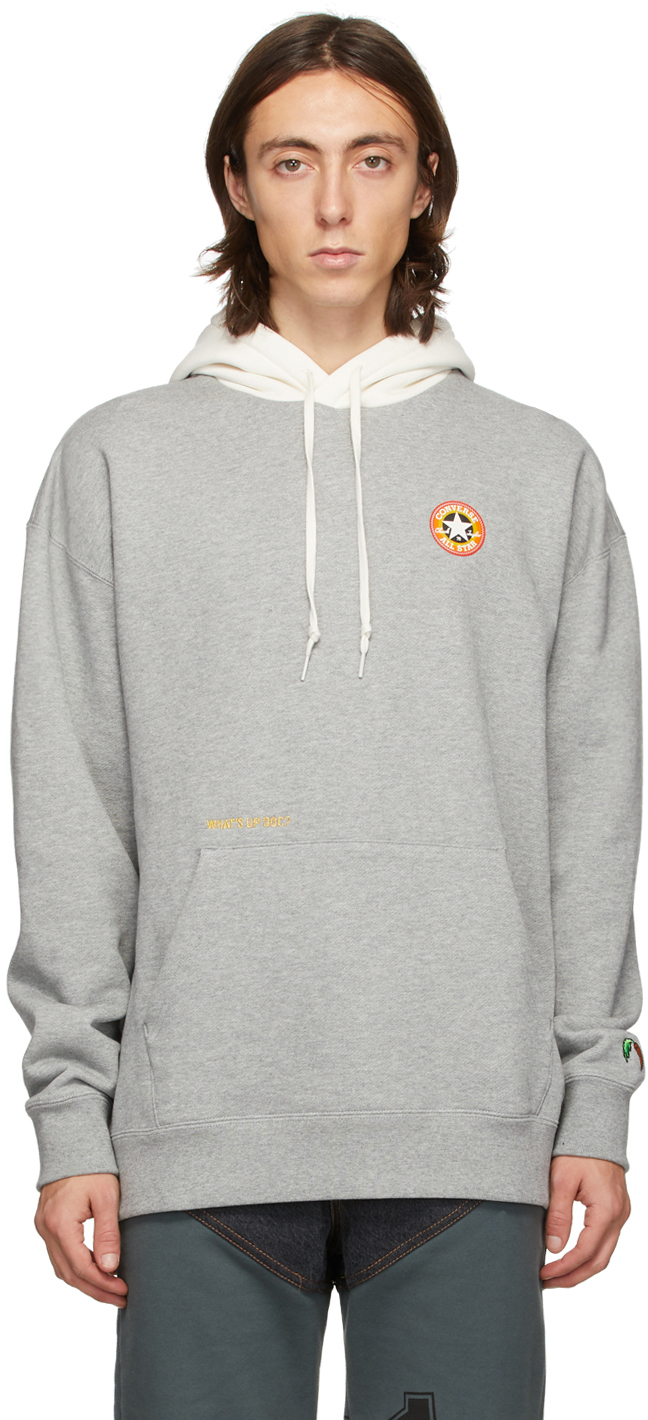 grey converse hoodie