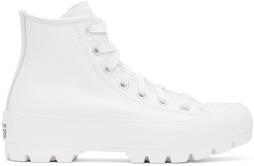 Converse: White Leather Chuck Taylor 