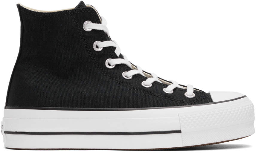 high top platform converse black and white