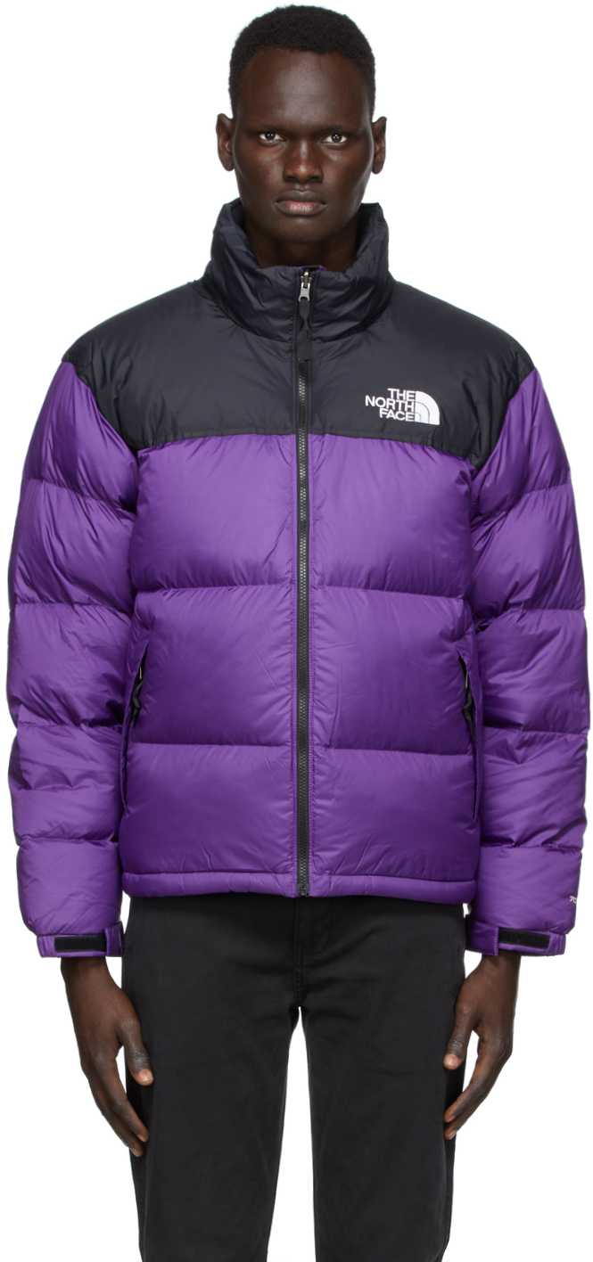 black and purple north face