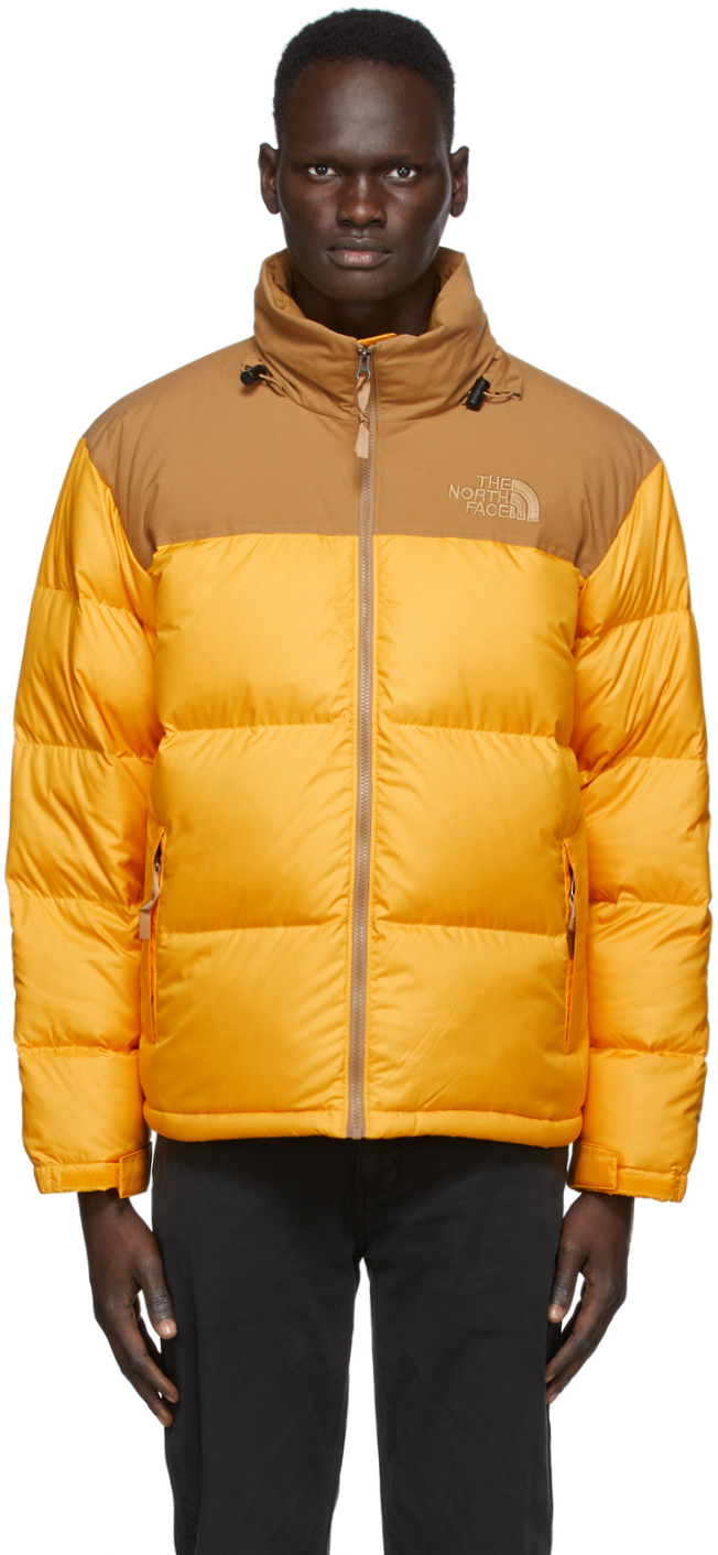 Yellow \u0026 Brown Eco Nuptse Jacket 
