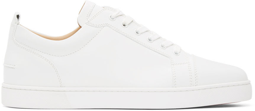Christian Louboutin: White Louis Junior Sneakers | SSENSE