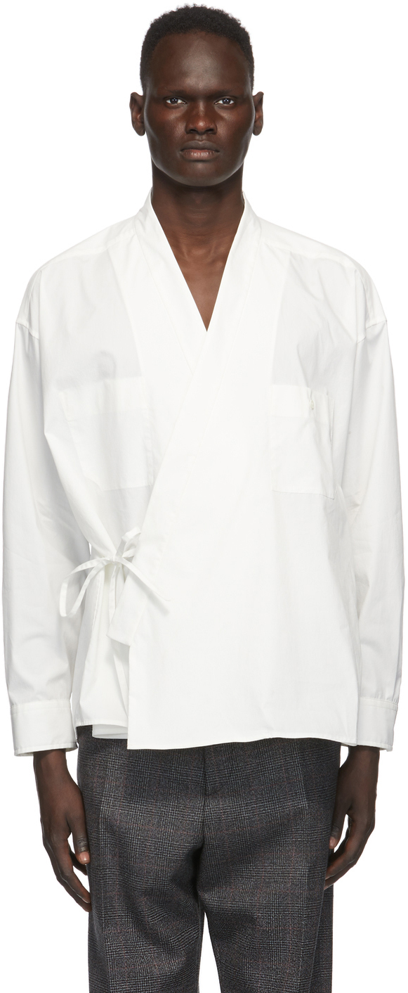 AMBUSH: Off-White Kimono Shirt | SSENSE