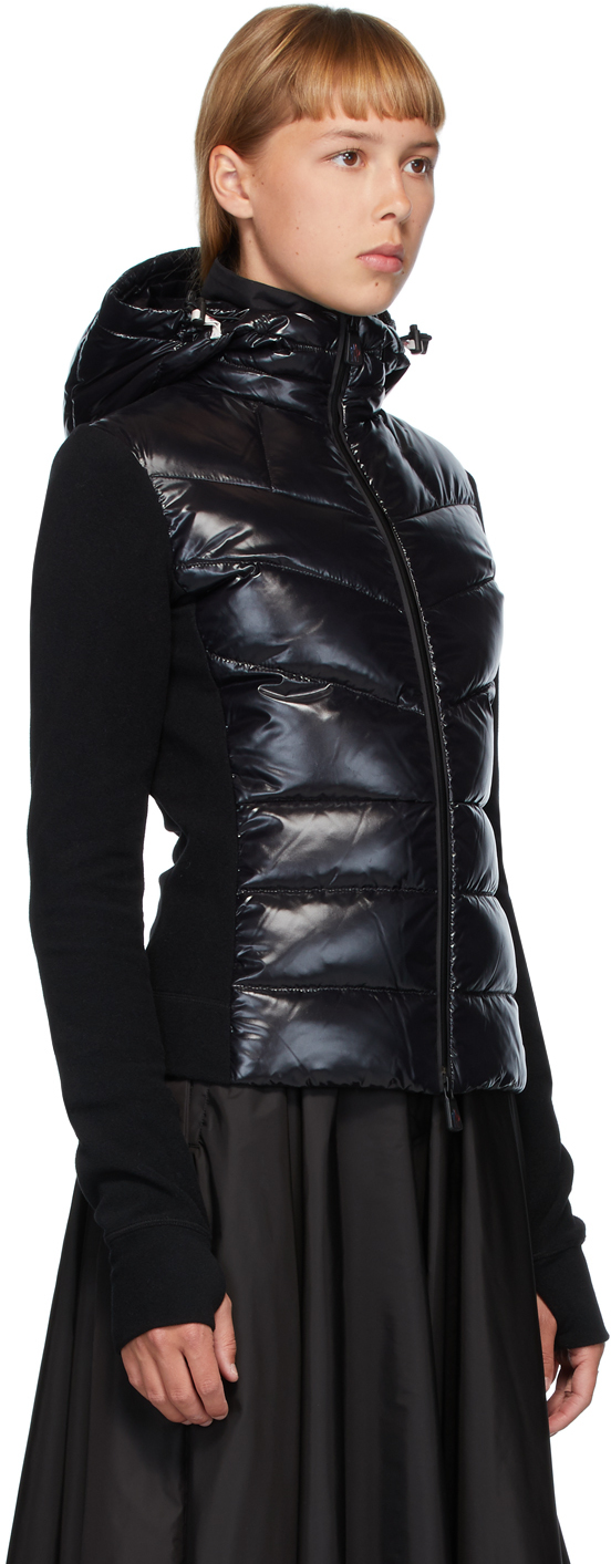 moncler black shiny jacket