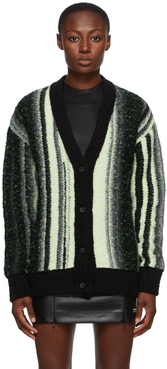 yellow striped cardigan