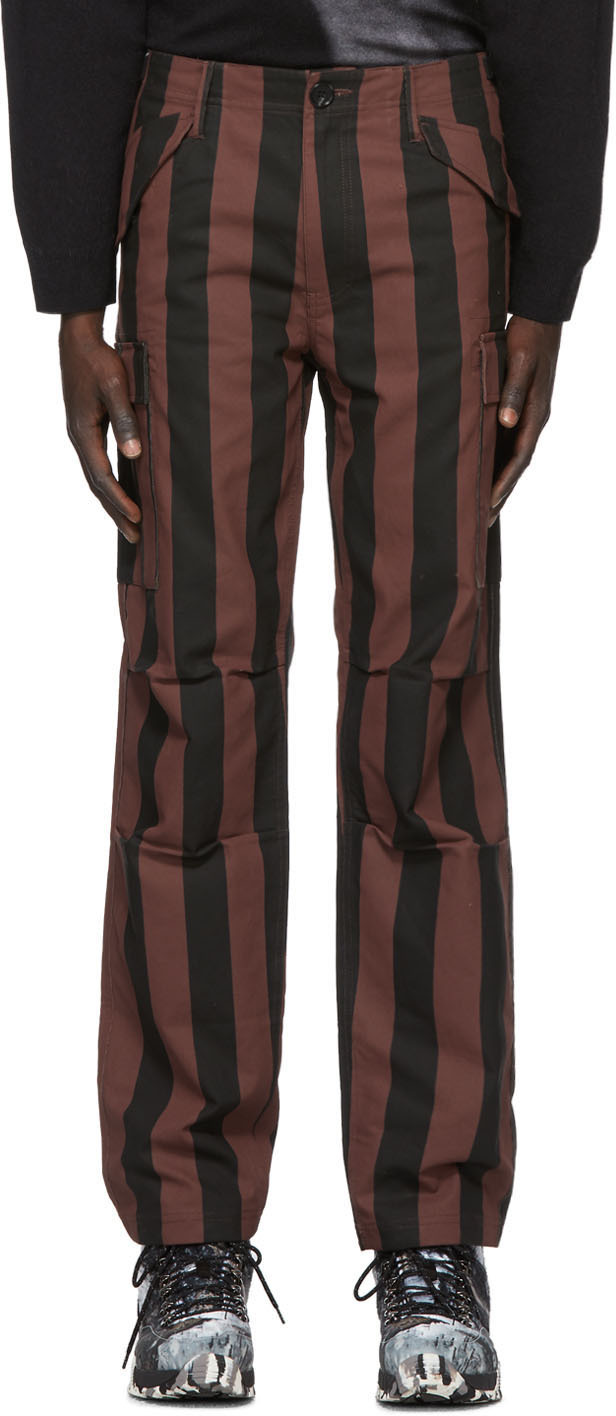 striped cargo pants