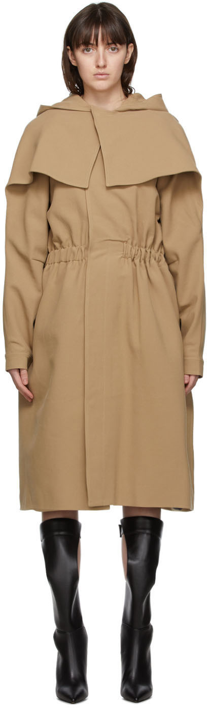 beige cape coat
