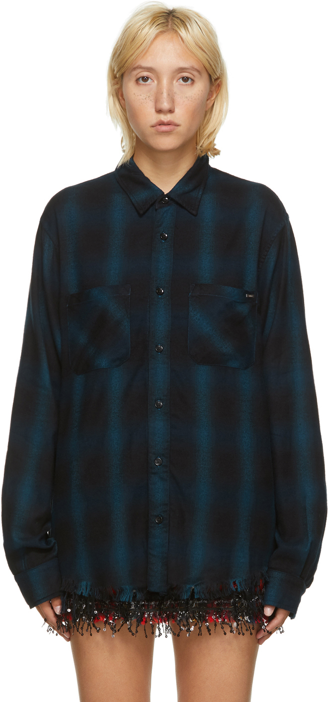 amiri check shirt