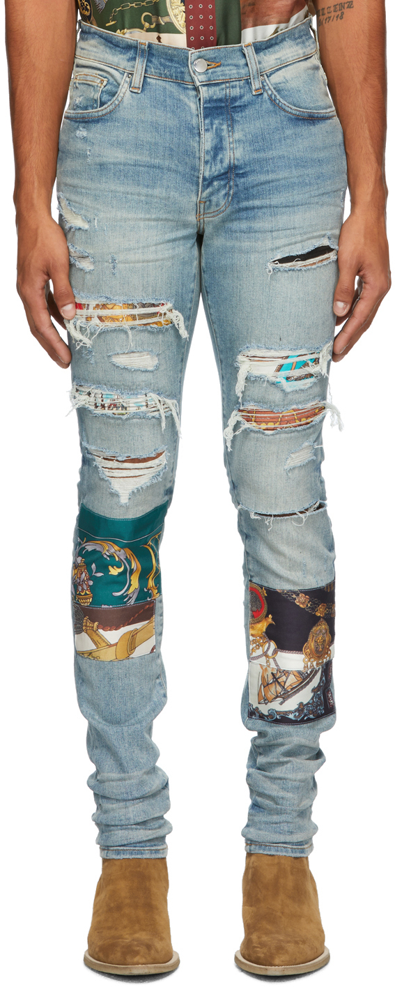 amiri art patch jean
