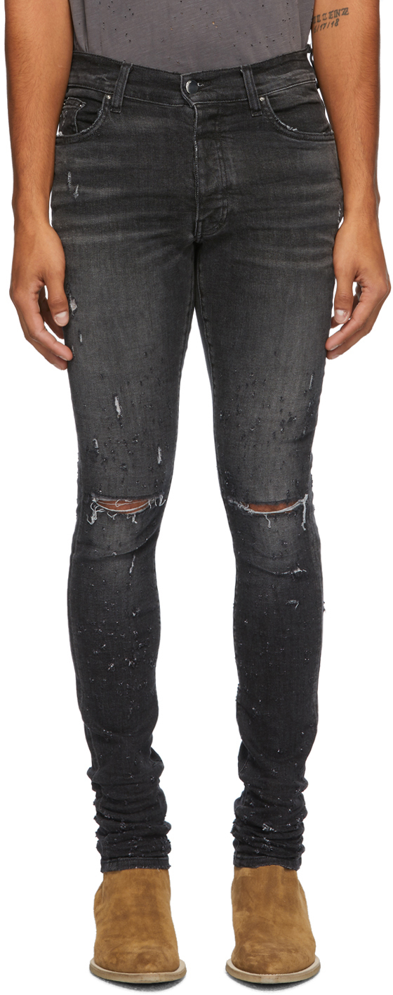 grey amiri jeans mens