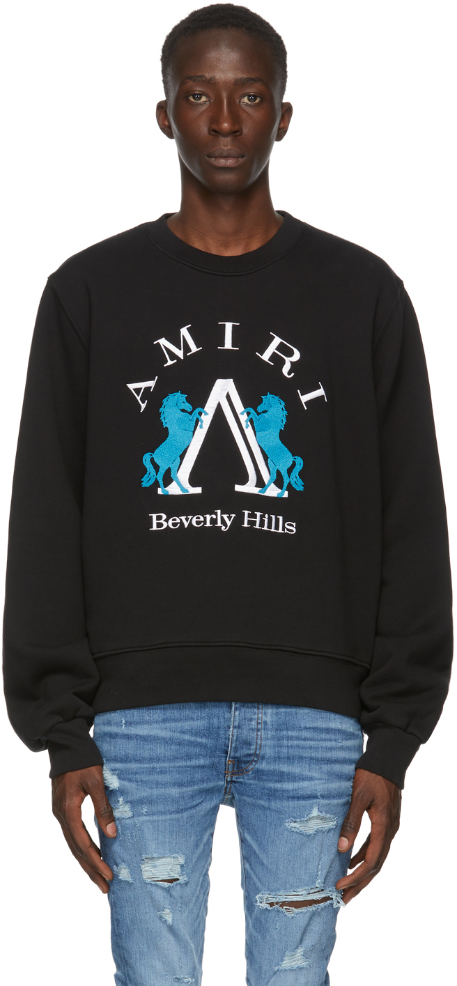 Black 'Beverly Hills' Sweatshirt by AMIRI on Sale