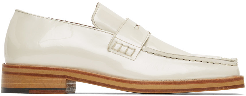 Martine Rose Beige Pearlised Roxy Loafers