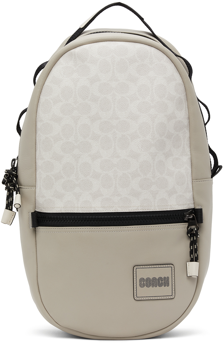 coach backpack white