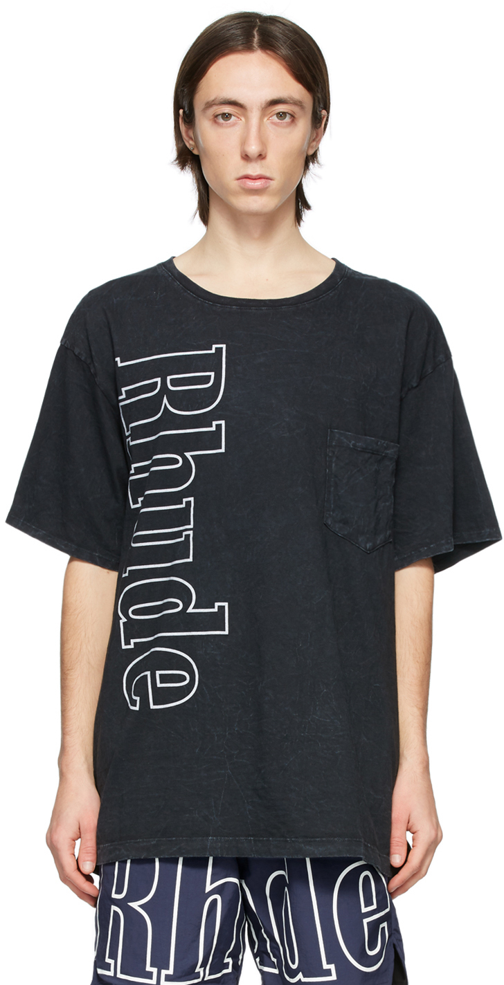 Rhude Black Logo Pocket T-Shirt