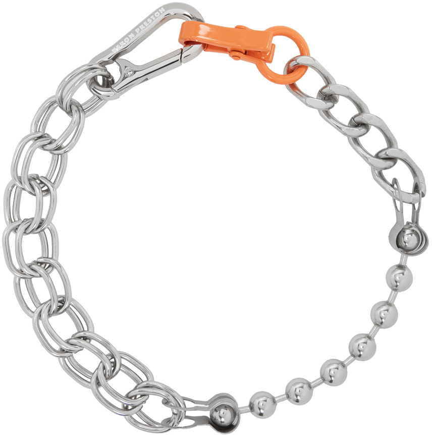 Heron Preston: Silver Chain Necklace | SSENSE