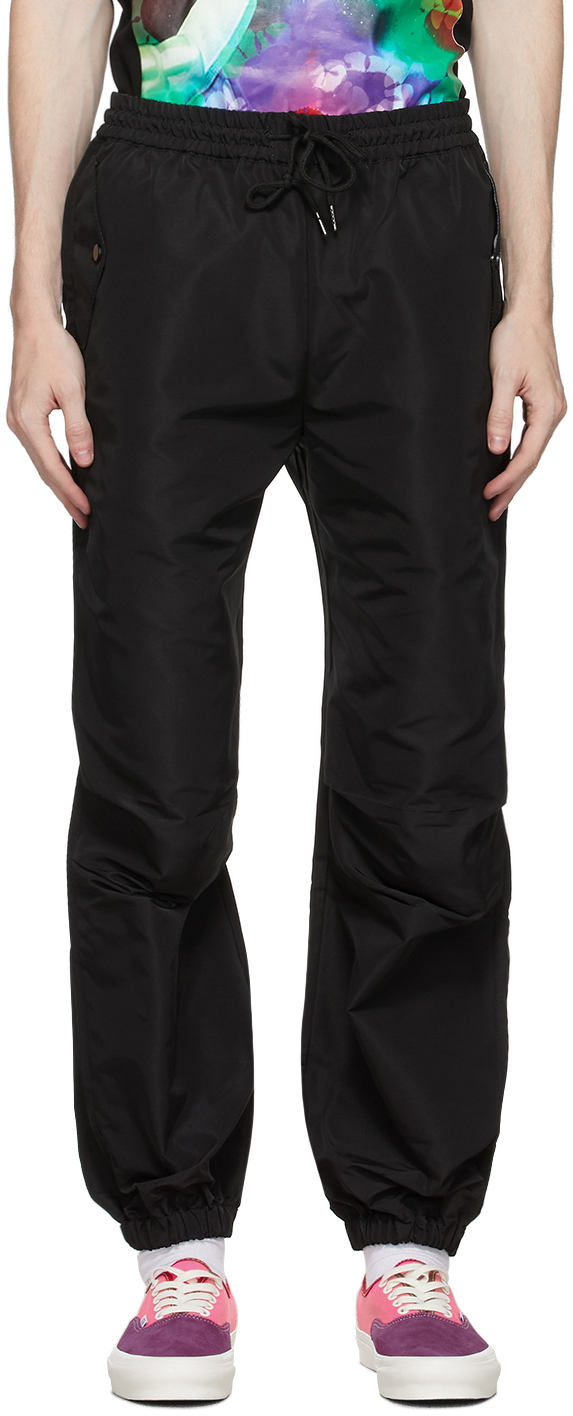 Landlord: Black Cargo Lounge Pants | SSENSE