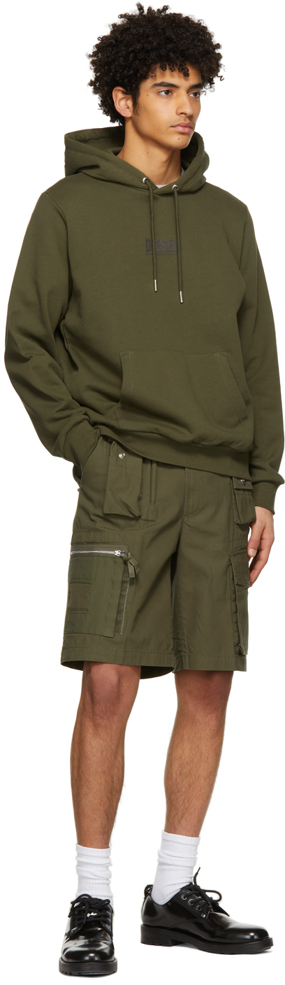 Diesel カーキ カーゴ ショーツ