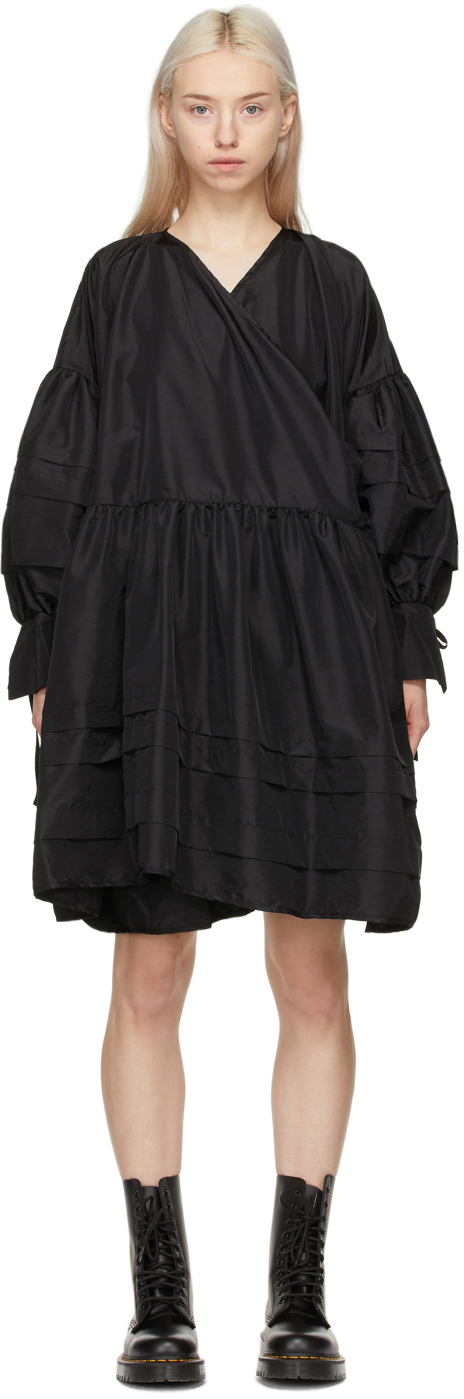 Cecilie Bahnsen: Black Amalie Dress | SSENSE Canada