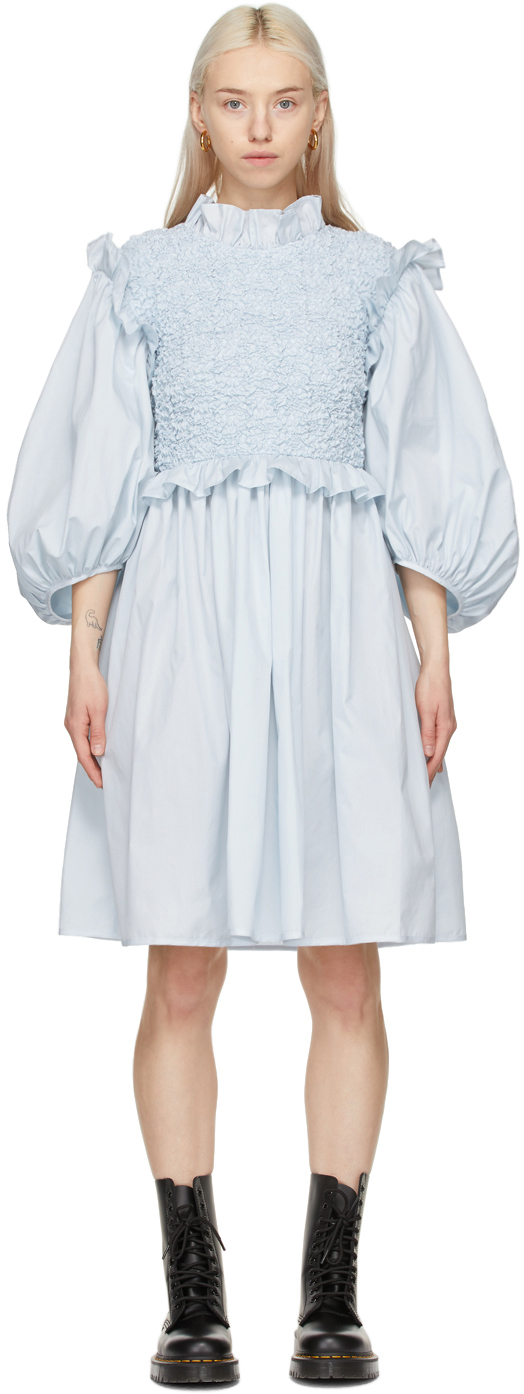 Cecilie Bahnsen: SSENSE Exclusive Blue Cora Dress | SSENSE