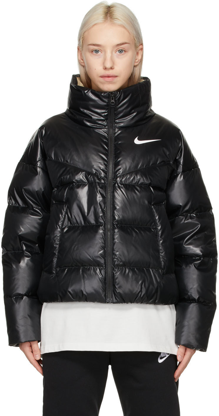 Nike: Black Down Puffer Jacket | SSENSE