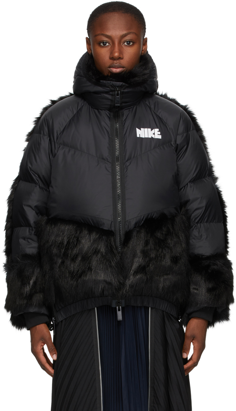 black nike parka