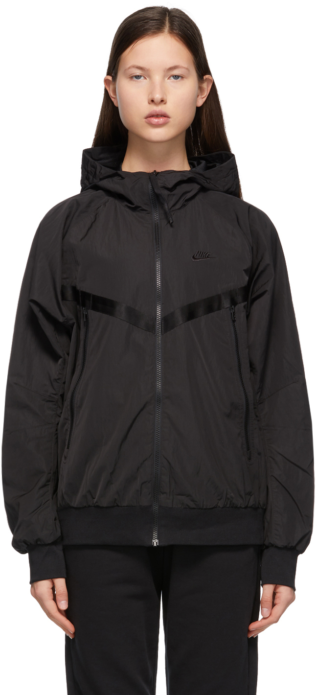 Nike: Black Sportswear Windrunner Jacket | SSENSE