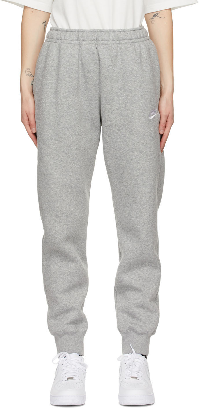 Nike: Grey Sportswear Club Jogger Lounge Pants | SSENSE