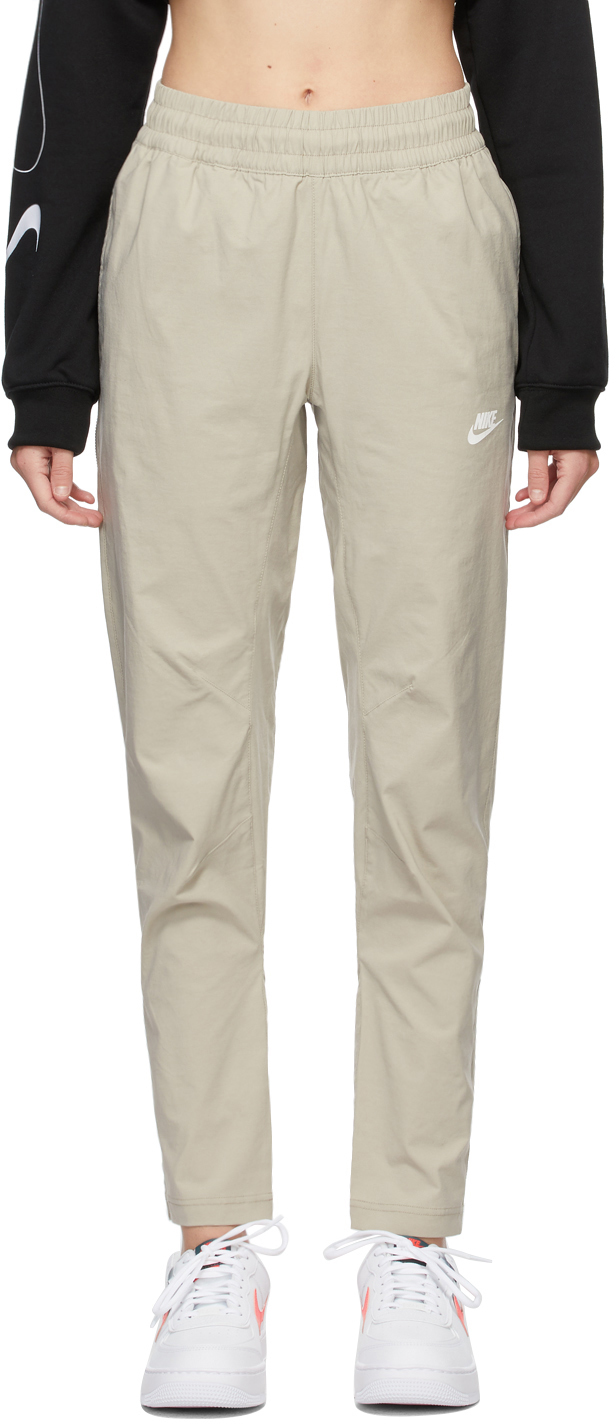 Nike Beige Woven Sportswear Lounge Pants