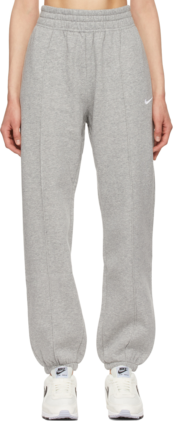 Nike Grey NSW Essentials Fleece Lounge Pants SSENSE