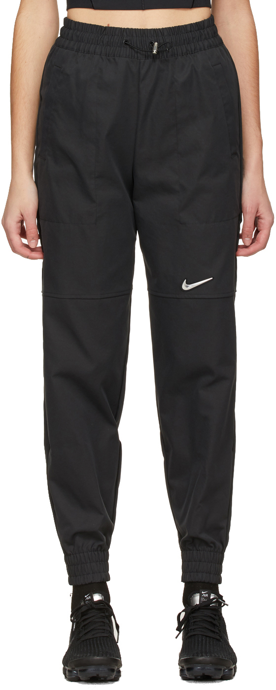 Nike Black Woven Sportswear Swoosh Lounge Pants
