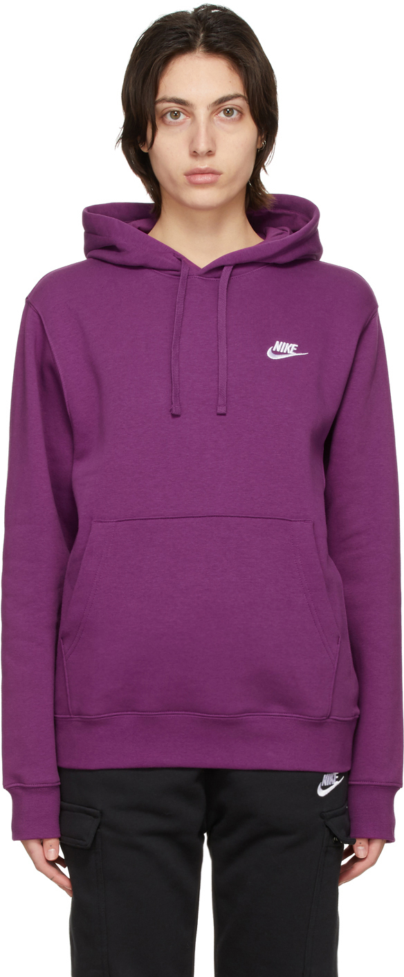womens nike purple hoodie